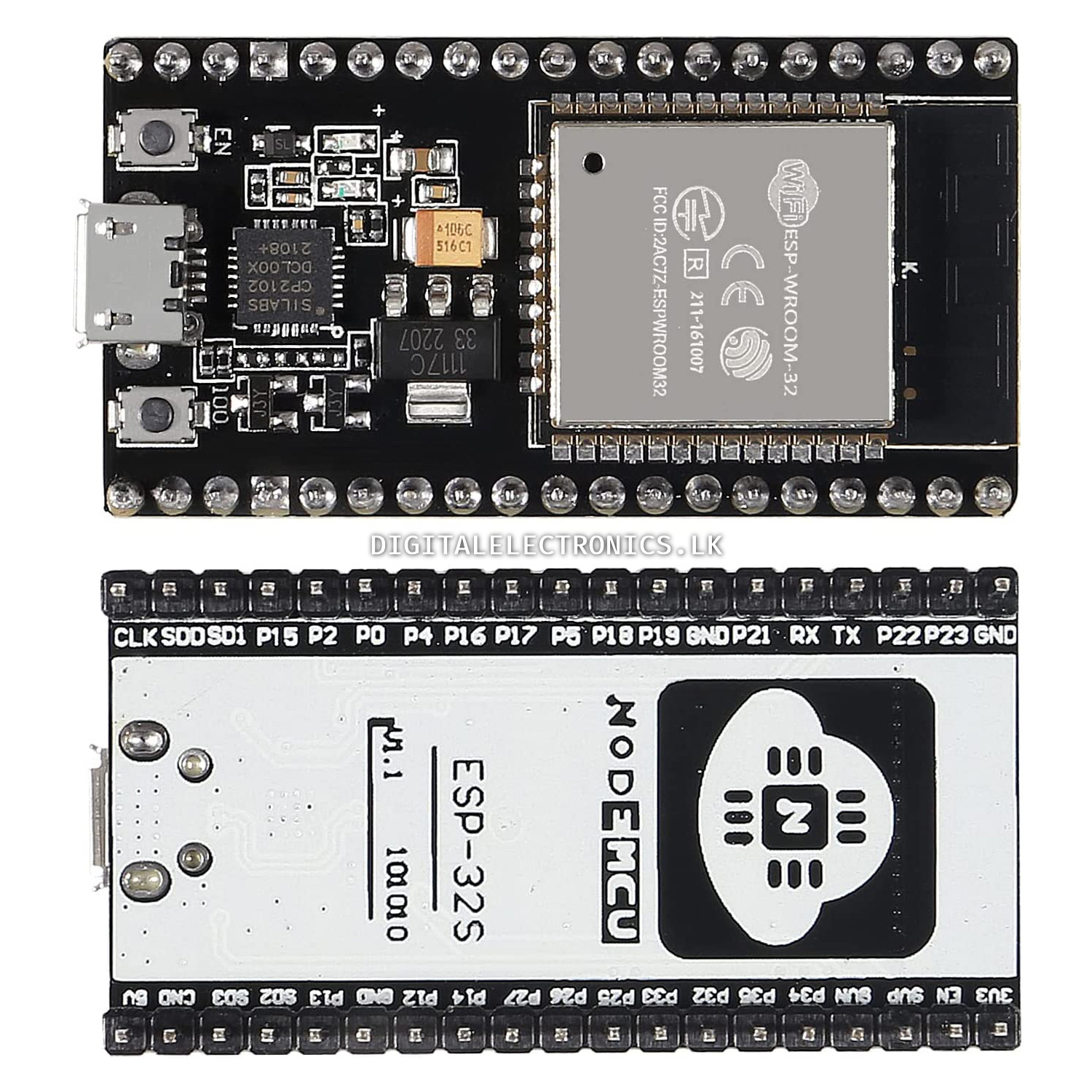 Picture of ESP-32 38PIN DEVELOPMENT BOARD WIFI+BLUETOOTH 2 IN 1 DUAL-CORE CPU(Black)