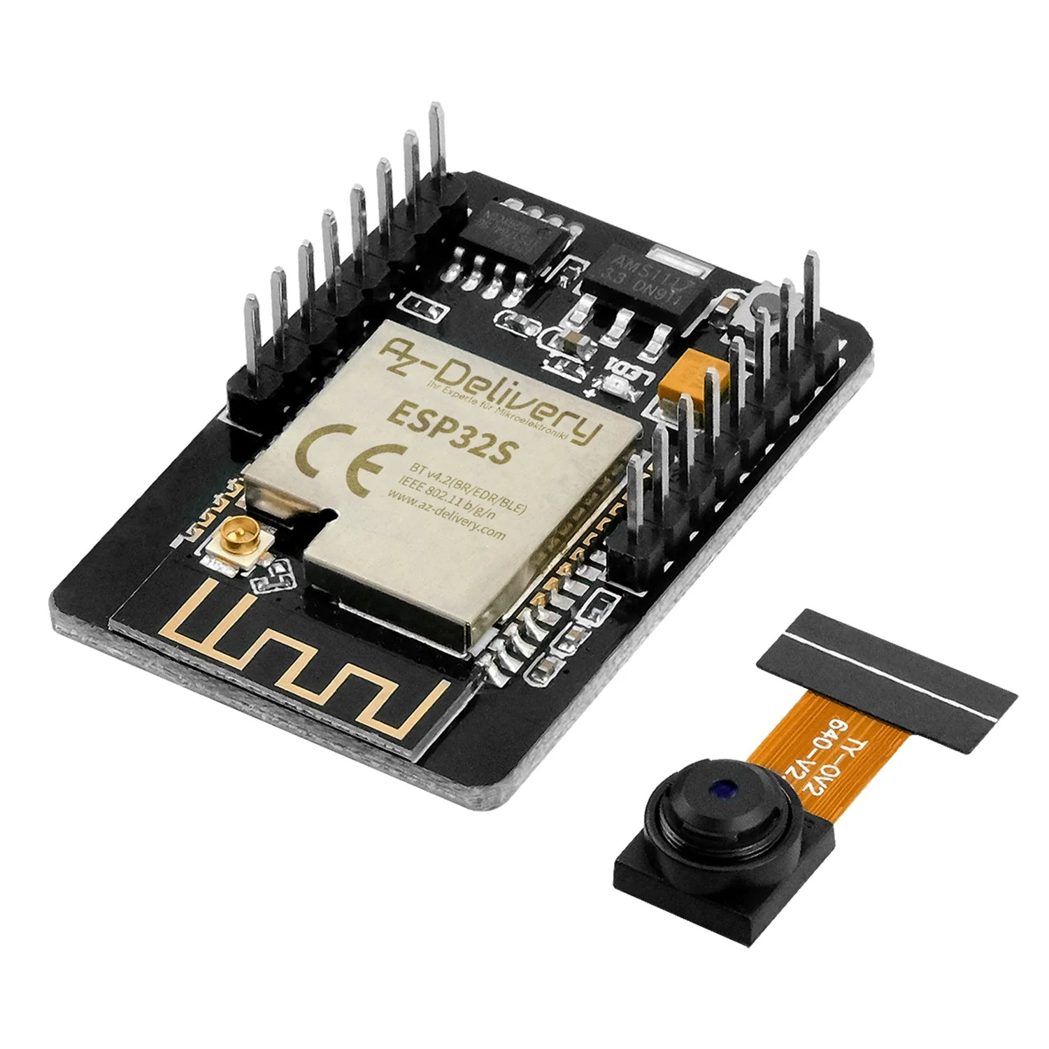 Picture of ESP32-CAM WiFi + Bluetooth Camera Module(Black)