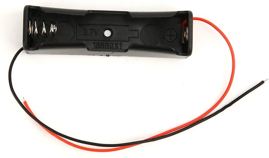 Picture of 1 Chamber Battery Holder For 18650 Batteries(Black)