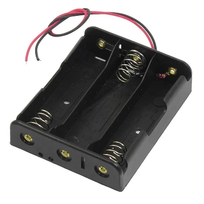 Picture of 3 Chamber Battery Holder 18650 batteries(Black)