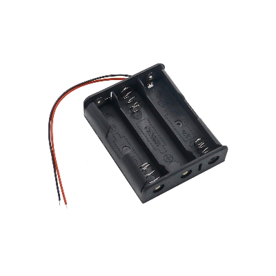 Picture of 3 Chamber Battery Holder 18650 batteries(Black)