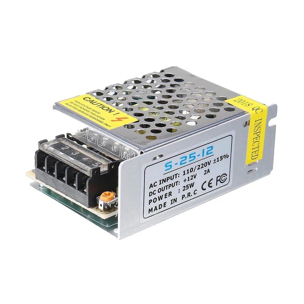 Picture of 220v AC to 12V DC POWER SUPPLY 2 Amp SMPS 12V 2AMP(Silver)