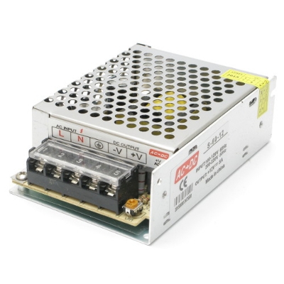 Picture of 220v AC to 12V DC POWER SUPPLY 5 Amp SMPS 12V 5 AMP(Silver)