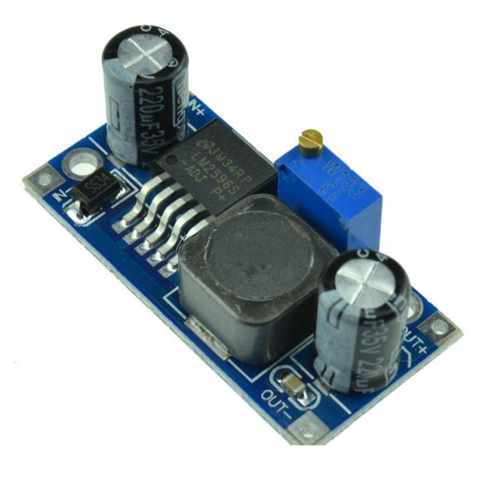 Picture of DC-DC Adjustable Boost Converter Module - XL6009(Blue)