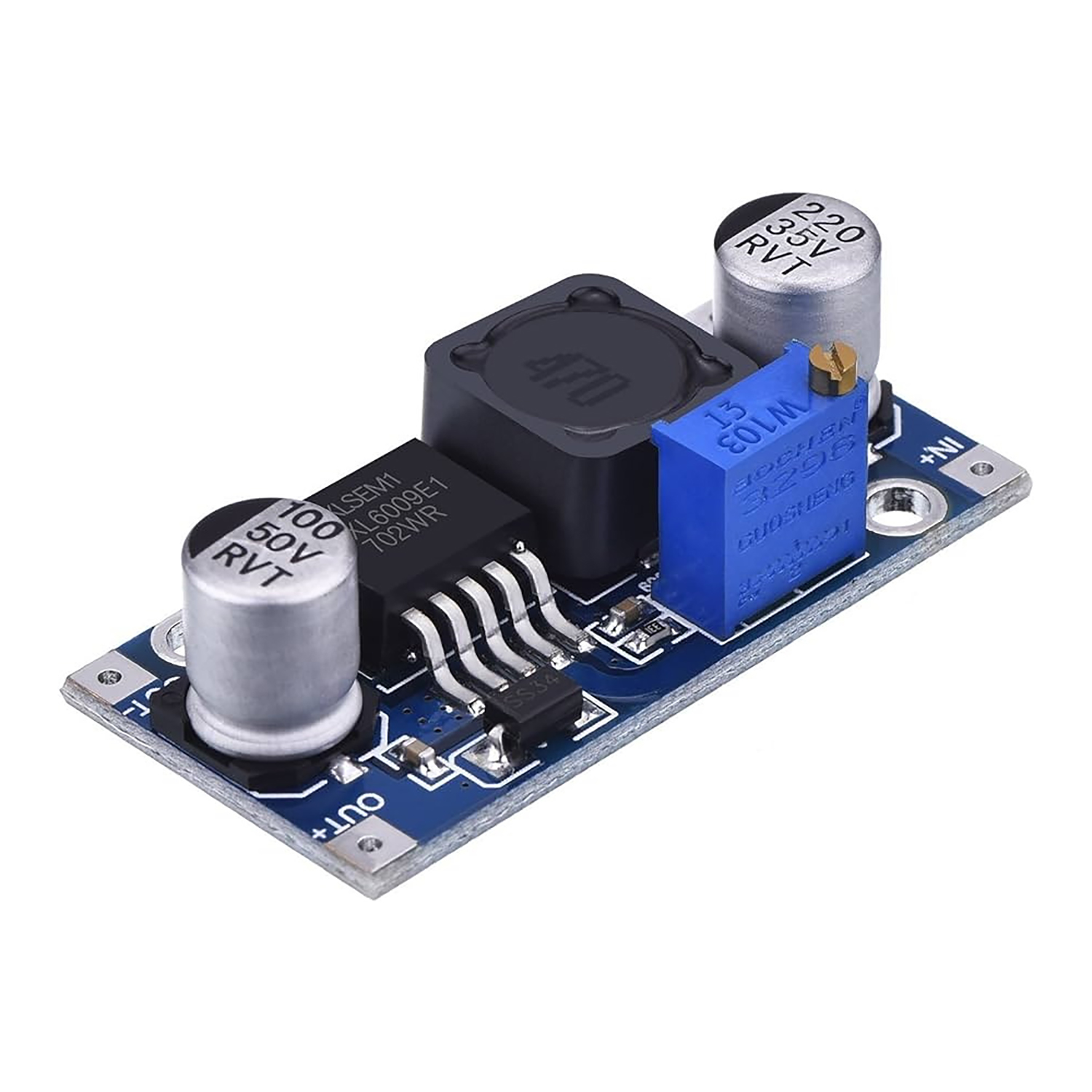 Picture of DC-DC Adjustable Boost Converter Module - XL6009(Blue)