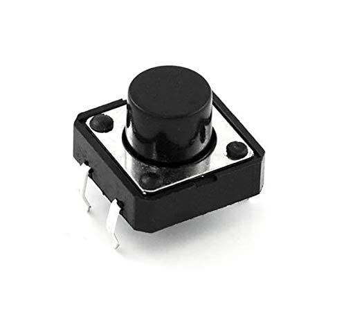 Picture of 10 PCS Tactile Push Button Switch 4 Pin 12X12X9mm(Black)