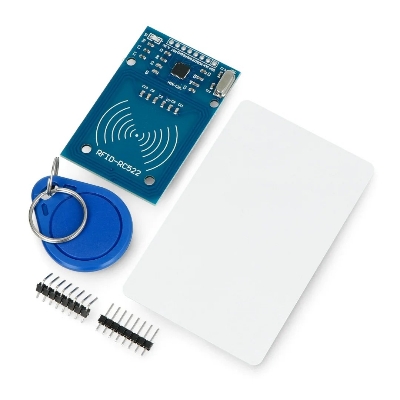 Picture of MFRC-522 RFID RF IC card inductive module with S50 Fudan card key chain(Blue)