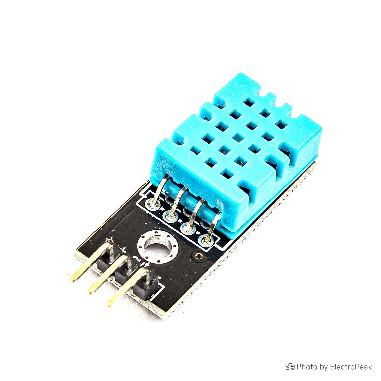 Picture of Dht11 Temperature And Relative Humidity Sensor Module for Arduino, Rasberry, Microcontroller(Black)
