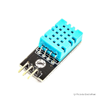 Picture of Dht11 Temperature And Relative Humidity Sensor Module for Arduino, Rasberry, Microcontroller(Black)