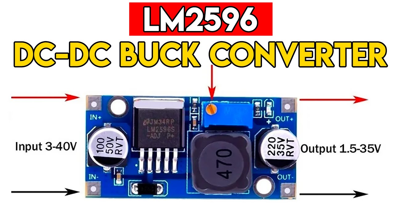 Picture of LM2596 DC-DC Buck Converter Step-Down Power Supply Module-1PC(Blue)
