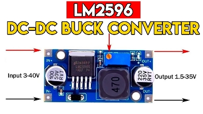 Picture of LM2596 DC-DC Buck Converter Step-Down Power Supply Module-1PC(Blue)