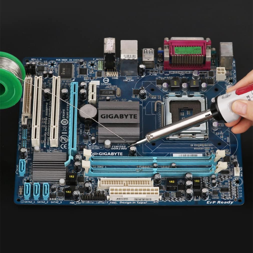 Picture of Soldering Iron Adjustable Temperature 220V 60W(White)