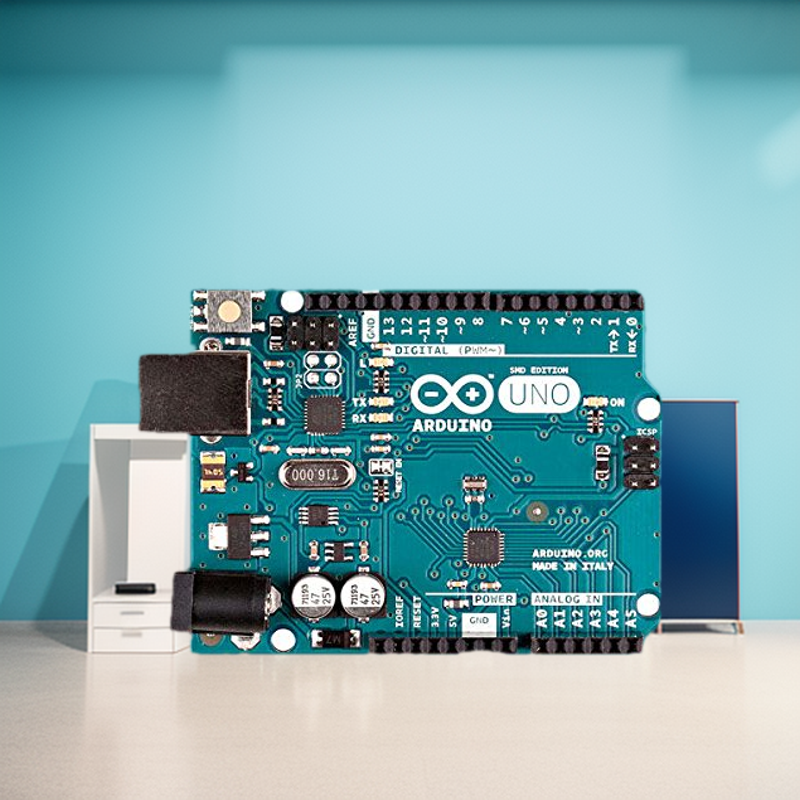 Picture of ARDUINO UNO REV3 SMD Original Made in Italy Official(Blue)