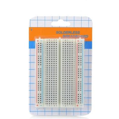 Picture of Breadboard/ Project Board - 400 point medium size MB-102 Solderless PCB test Board 400 Hole Breadboard MB102 Test Develop DIY(White)