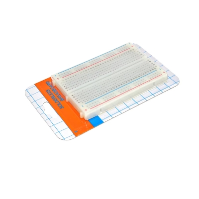 Picture of Breadboard/ Project Board - 400 point medium size MB-102 Solderless PCB test Board 400 Hole Breadboard MB102 Test Develop DIY(White)