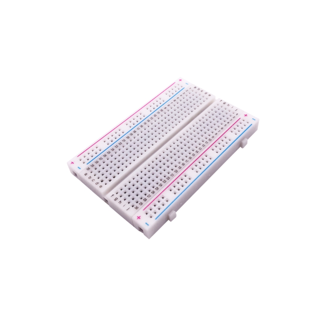 Picture of Breadboard/ Project Board - 400 point medium size MB-102 Solderless PCB test Board 400 Hole Breadboard MB102 Test Develop DIY(White)
