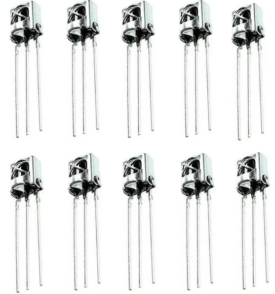 Picture of TSOP 1738 IR Receiver 3 Leg 38KHz Remote Control IR Infrared LED Receiver Head Photoelectric Switch For Remote TV CD Camera DIY 10 pcs(Multicolor)