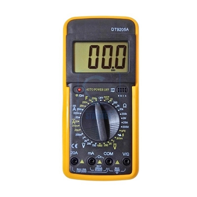 Picture of DT9205A 9205A Digital Multimeter DT9205A Voltage Ampere Ohm Meter Test Probe Extra Large Screen LCD Display Full Range Protection With Auto Power Off()