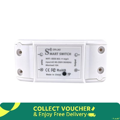 Picture of Smart Wifi Switch Breaker Smart Switch Voice Control Wifi Switch Mobile Phone App Remote Control work like sonoff wifi switch(Black)