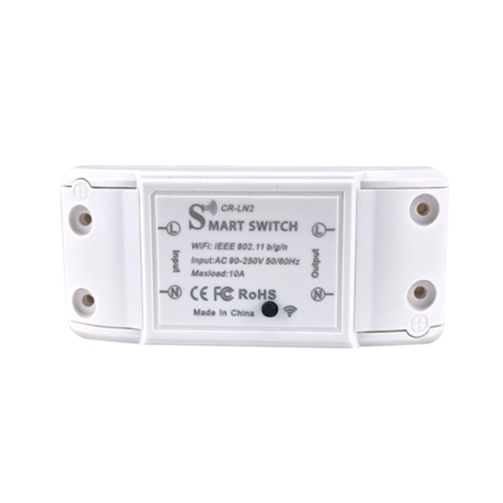 Picture of Smart Wifi Switch Breaker Smart Switch Voice Control Wifi Switch Mobile Phone App Remote Control work like sonoff wifi switch(Black)