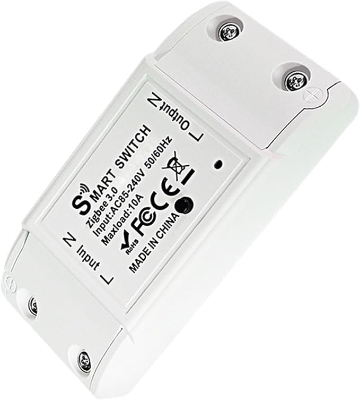 Picture of Smart Wifi Switch Breaker Smart Switch Voice Control Wifi Switch Mobile Phone App Remote Control work like sonoff wifi switch(Black)