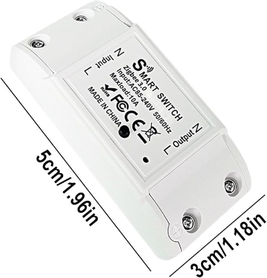 Picture of Smart Wifi Switch Breaker Smart Switch Voice Control Wifi Switch Mobile Phone App Remote Control work like sonoff wifi switch(Black)