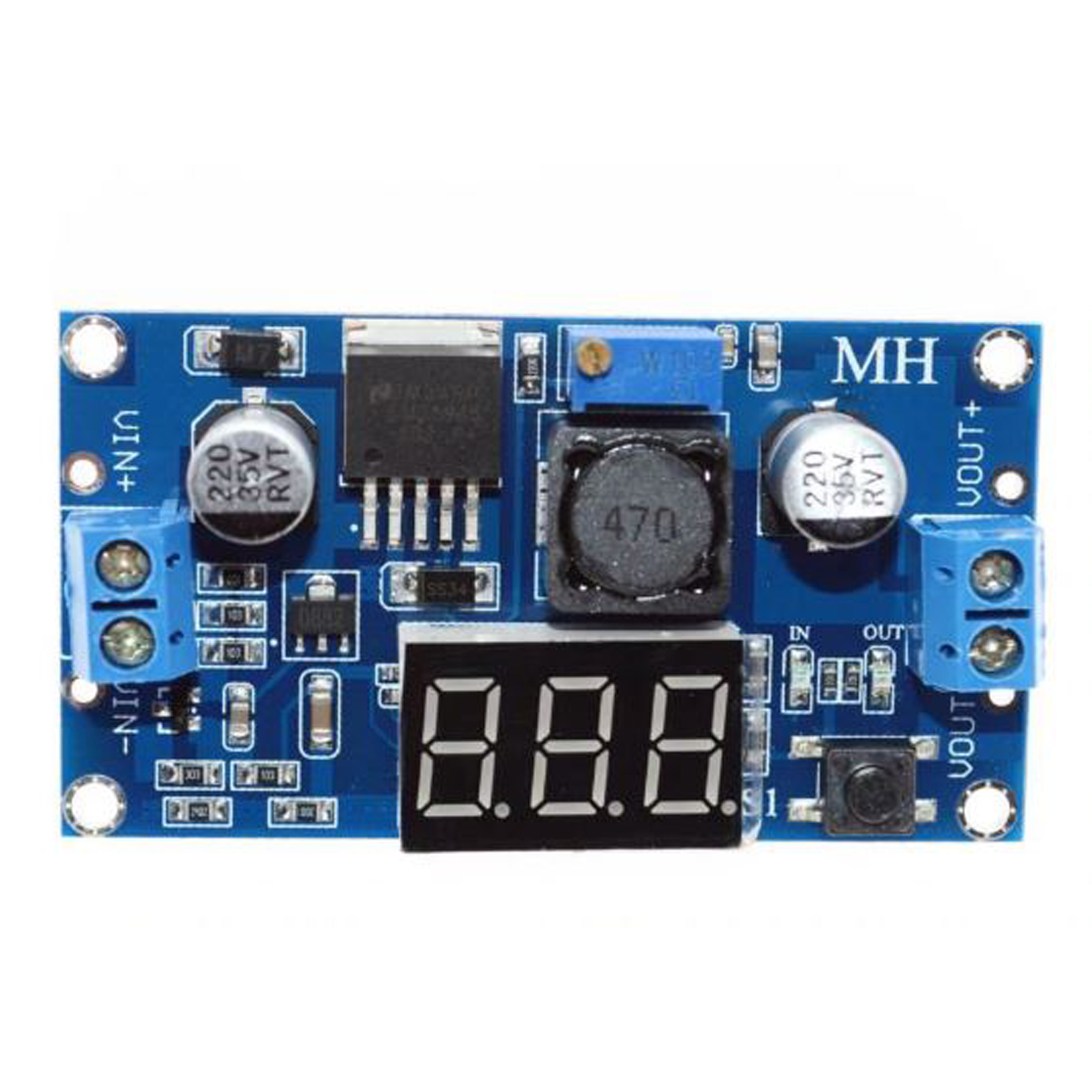 Picture of LM2596 DC-DC Buck Converter Step-Down Power Supply Module-10PC(Blue)