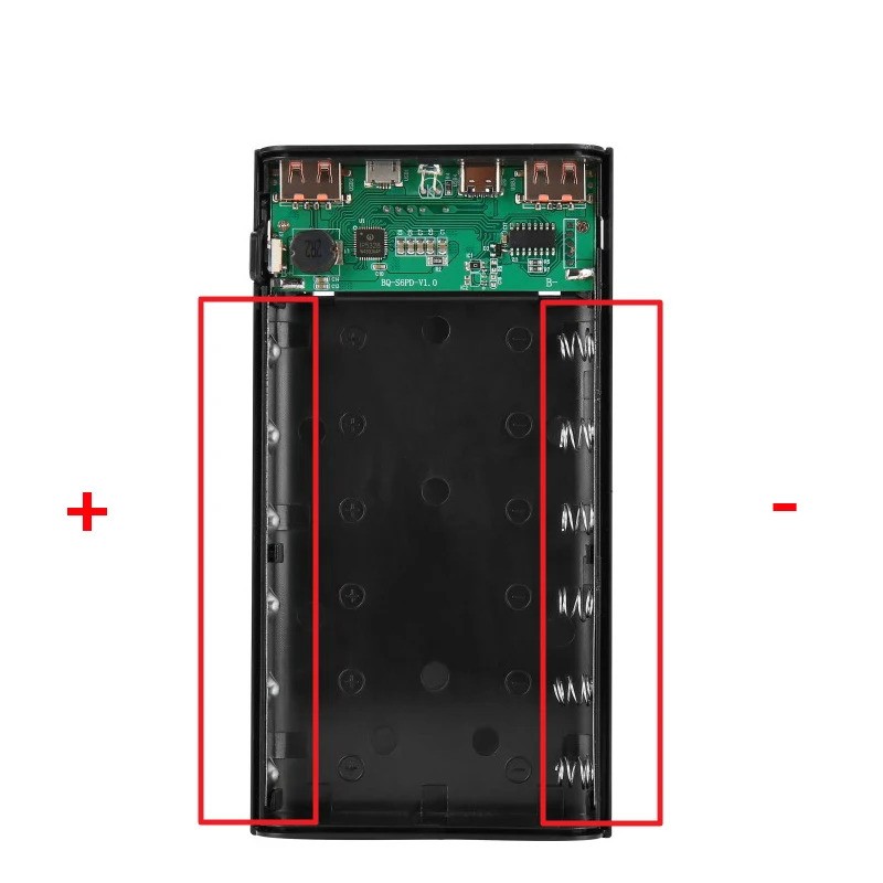 Picture of Power Bank Battery Case 2.0 fast charging 18650X8 battery charger box for DIY Power Banks