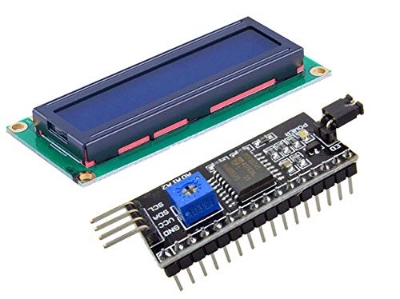 Picture of 16X2 Green LCD with I2C display module for Arduino and DIY and Hobby projects(Green)