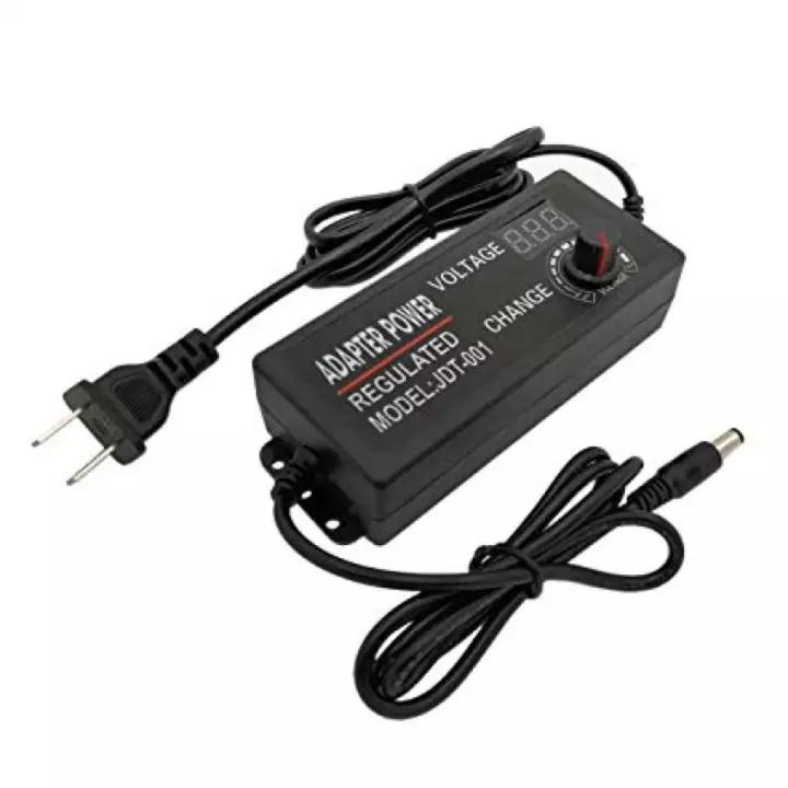Picture of Adjustable Power Supply  3V-24V 3A  AC-DC Display(Black)