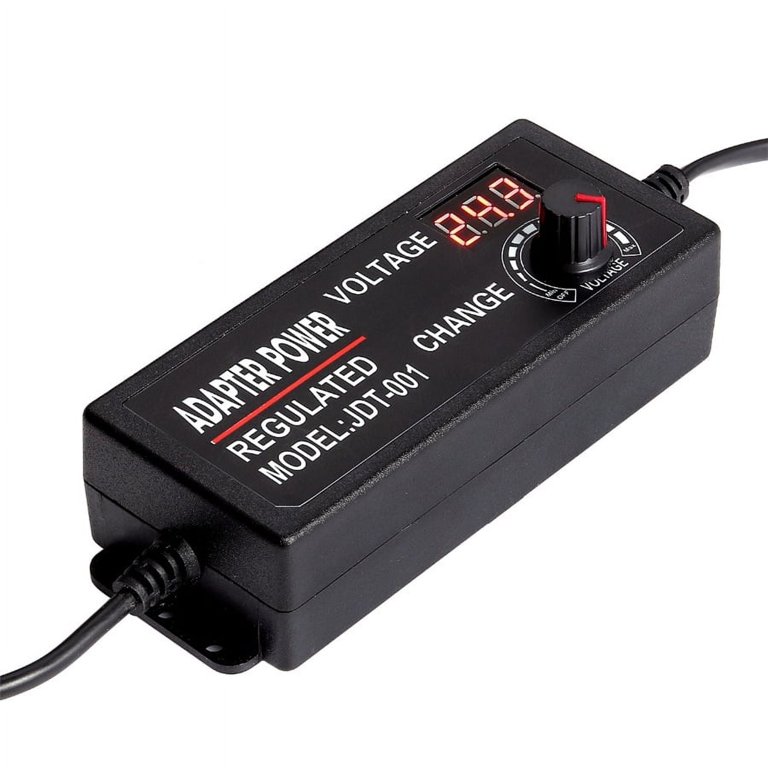 Picture of Adjustable Power Supply  3V-24V 3A  AC-DC Display(Black)