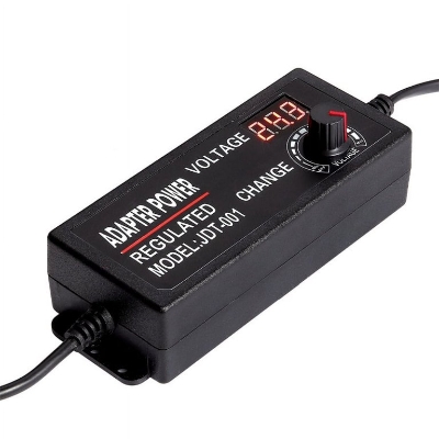Picture of Adjustable Power Supply  3V-24V 3A  AC-DC Display(Black)