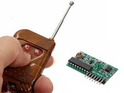Picture of 4 channel 315mhz RF Remote Control Transmitter and Receiver(Brown)