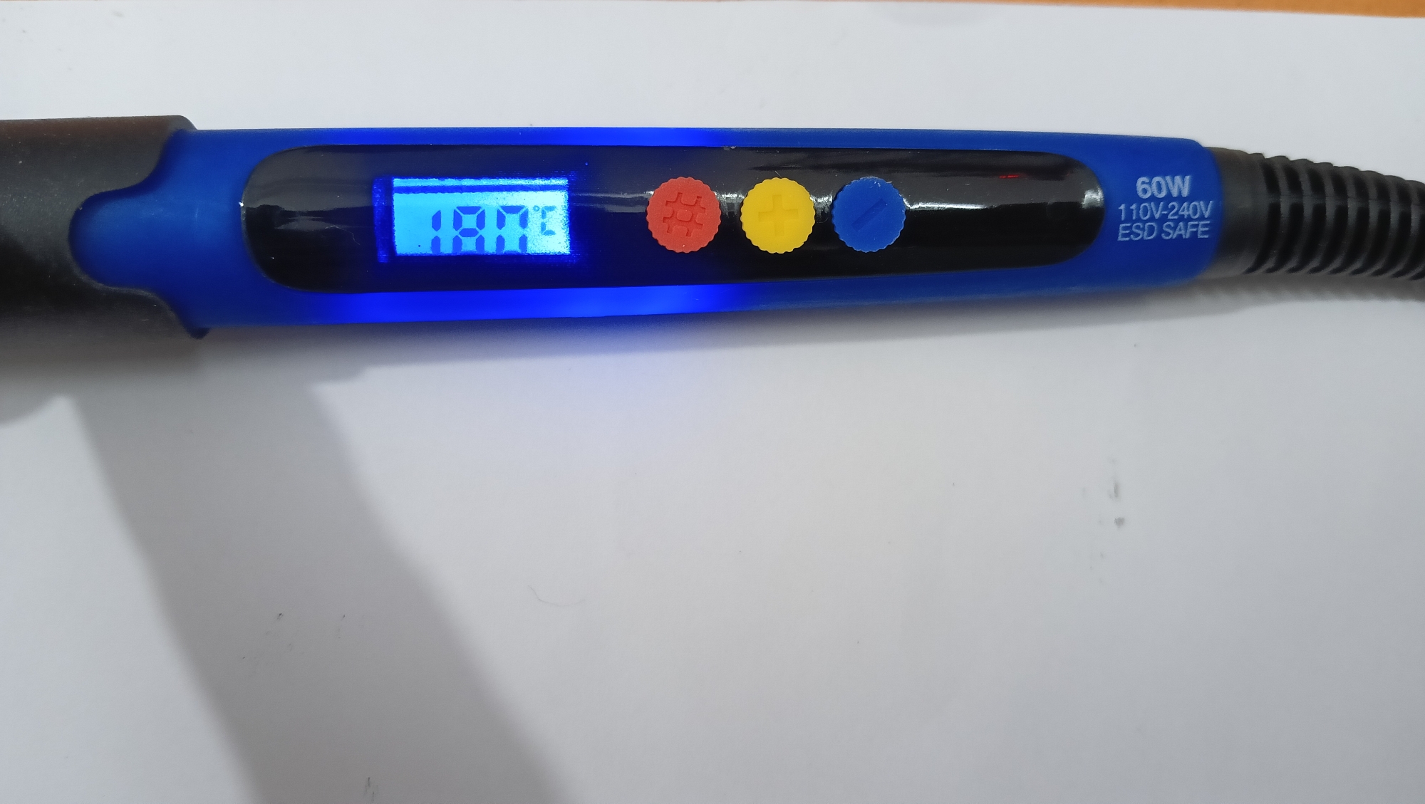 Picture of Temperature Adjustable soldering iron 60watt 180°-480° smart soldering iron(Blue)