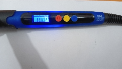 Picture of Temperature Adjustable soldering iron 60watt 180°-480° smart soldering iron(Blue)