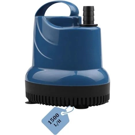 Picture of 25 W Aquarium Submersible Water Pump, Ultra Quiet Water Pump with 1 Nozzle, Multifunctional Water Pump for Pond, Aquarium(Blue,1 kg)