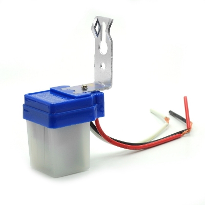 Picture of Automatic On Off Photocell Controller street Lamp Light Switch DC AC 220V 50-60Hz 10A Photo Control Photoswitch Sensor Switch(White)