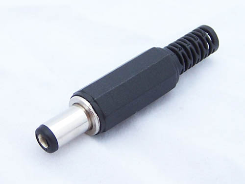 Picture of DC Barrel Jack Plug - Male 5.5mm/2.1mm-2pcs(Black)