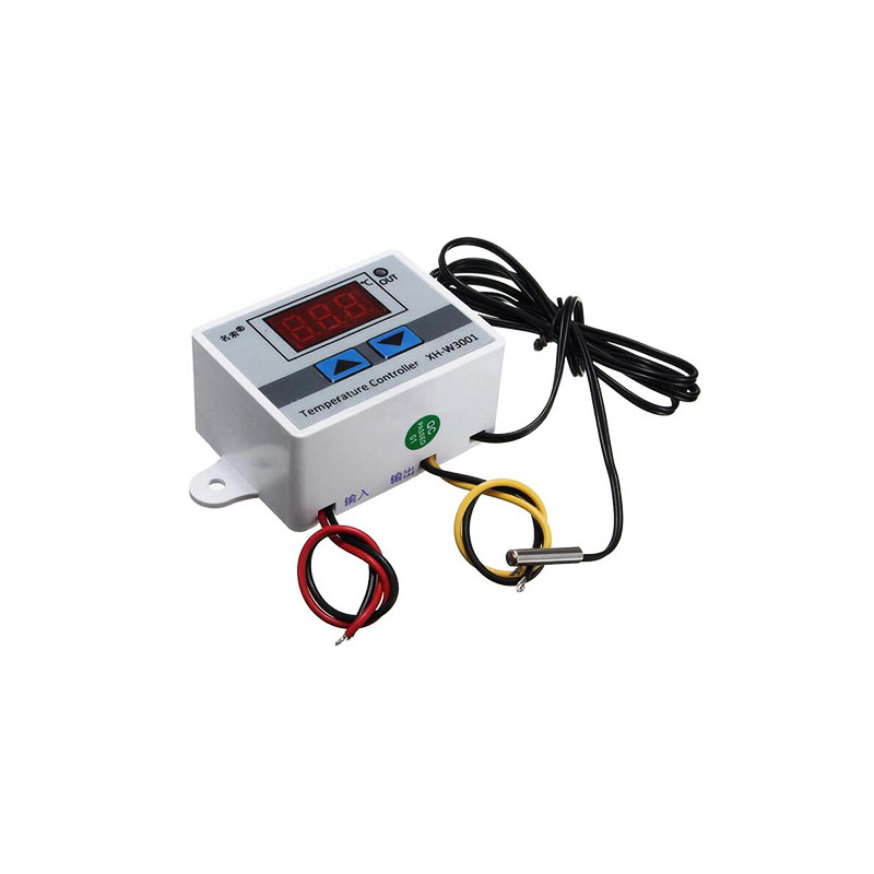 Picture of XH-W3001 AC 220V 1500W Temperature Controller Thermostat Control Switch With Digital LED for heater, incubator use(White)