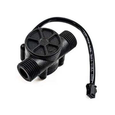 Picture of Zcryx Water flow sensor flowmeter Hall flow sensor Water control 1-30L/min 2.0MPa(Black)