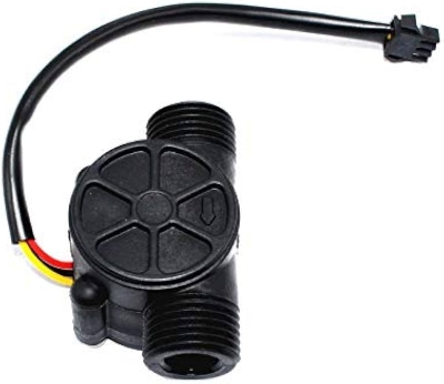 Picture of Zcryx Water flow sensor flowmeter Hall flow sensor Water control 1-30L/min 2.0MPa(Black)