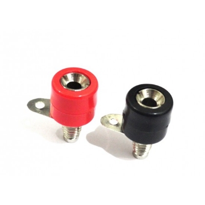 Picture of Banana Plug Socket 4mm- 1pair red and black(Black)