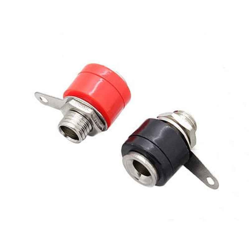 Picture of Banana Plug Socket 4mm- 1pair red and black(Black)