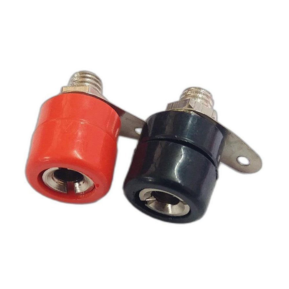 Picture of Banana Plug Socket 4mm- 1pair red and black(Black)