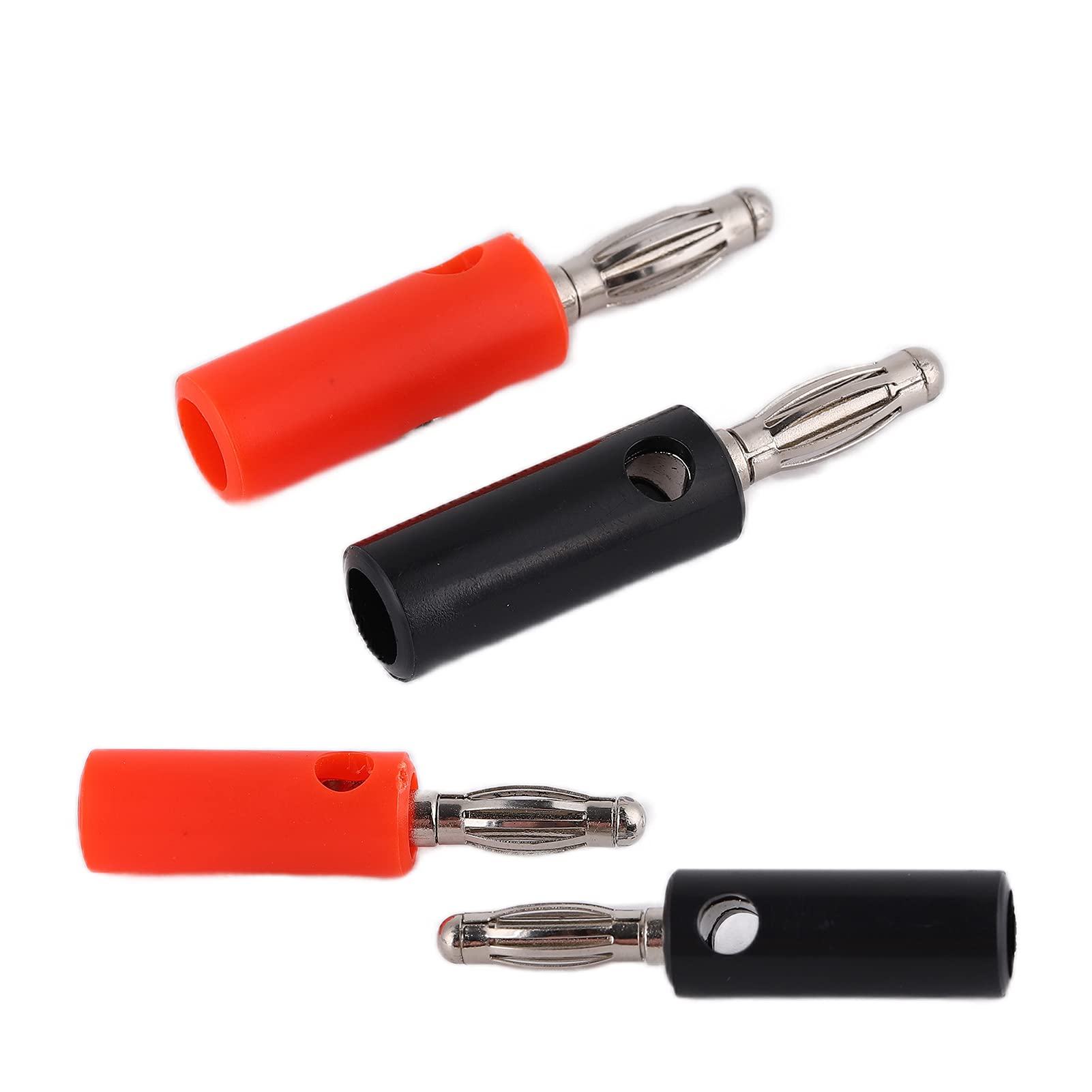 Picture of Banana Plug Male 4mm connector - 1 Pair Black and Red(Black)