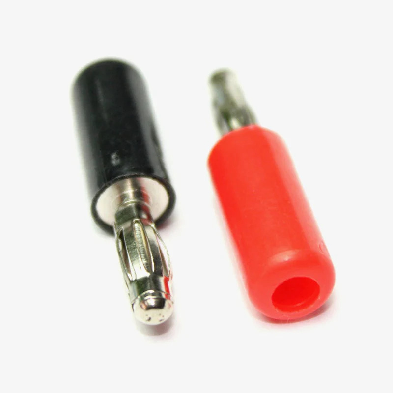 Picture of Banana Plug Male 4mm connector - 1 Pair Black and Red(Black)