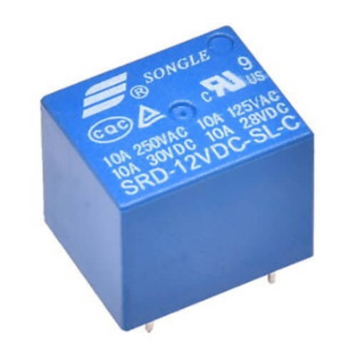 Picture of 12V Relay DC-12V DC12V 10A 250VAC 5 Pin Coil SPDT Power Relays Universal Power Relay Switch -2pcs(Blue)