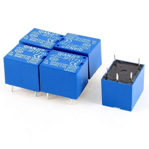 Picture of SRD-5VDC-SL-C Mini 5V DC 10A Relay 5 Pin Coil SPDT Power Relays Universal Power Relay Switch -2pcs(Blue)