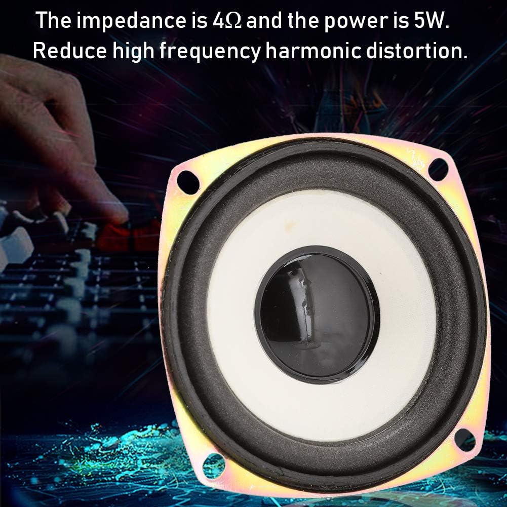 Picture of 1PCS 4 Ohm 5 Watt Rubber Cone Square Speaker DIY Speaker(Black)