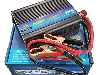 Picture of 500W Power Inverter 12V DC to 220V AC - High-Efficiency Portable Power Converter(Black)